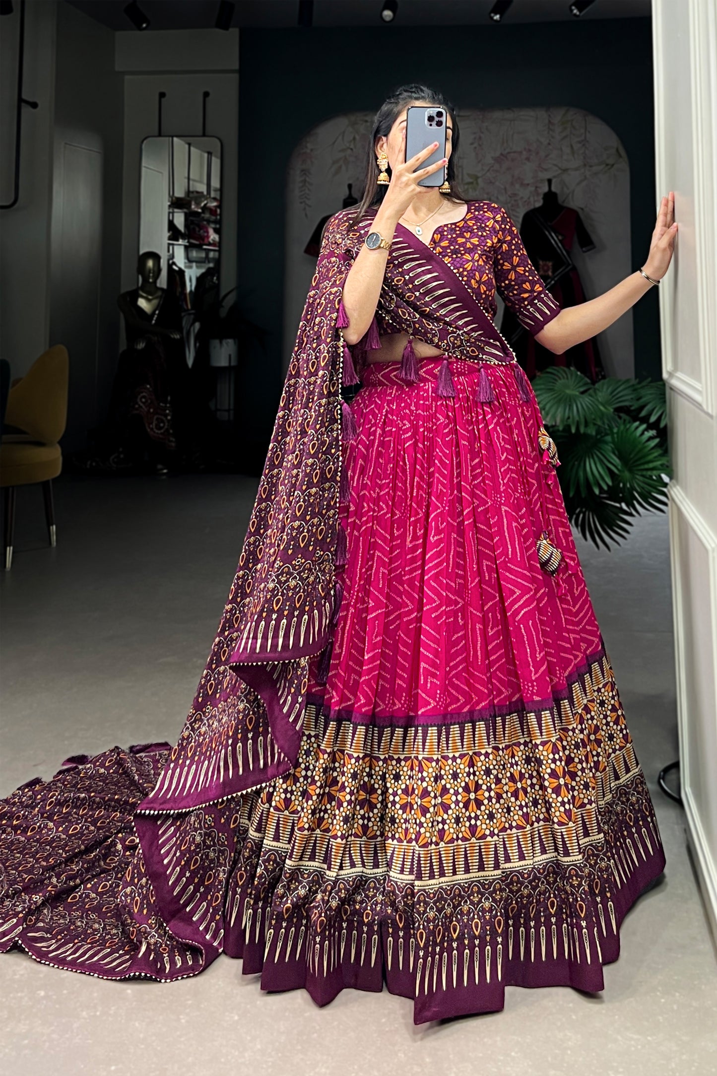 Designer Sangeet Function Wear Lengha Choli Readymade UK Free Shipping