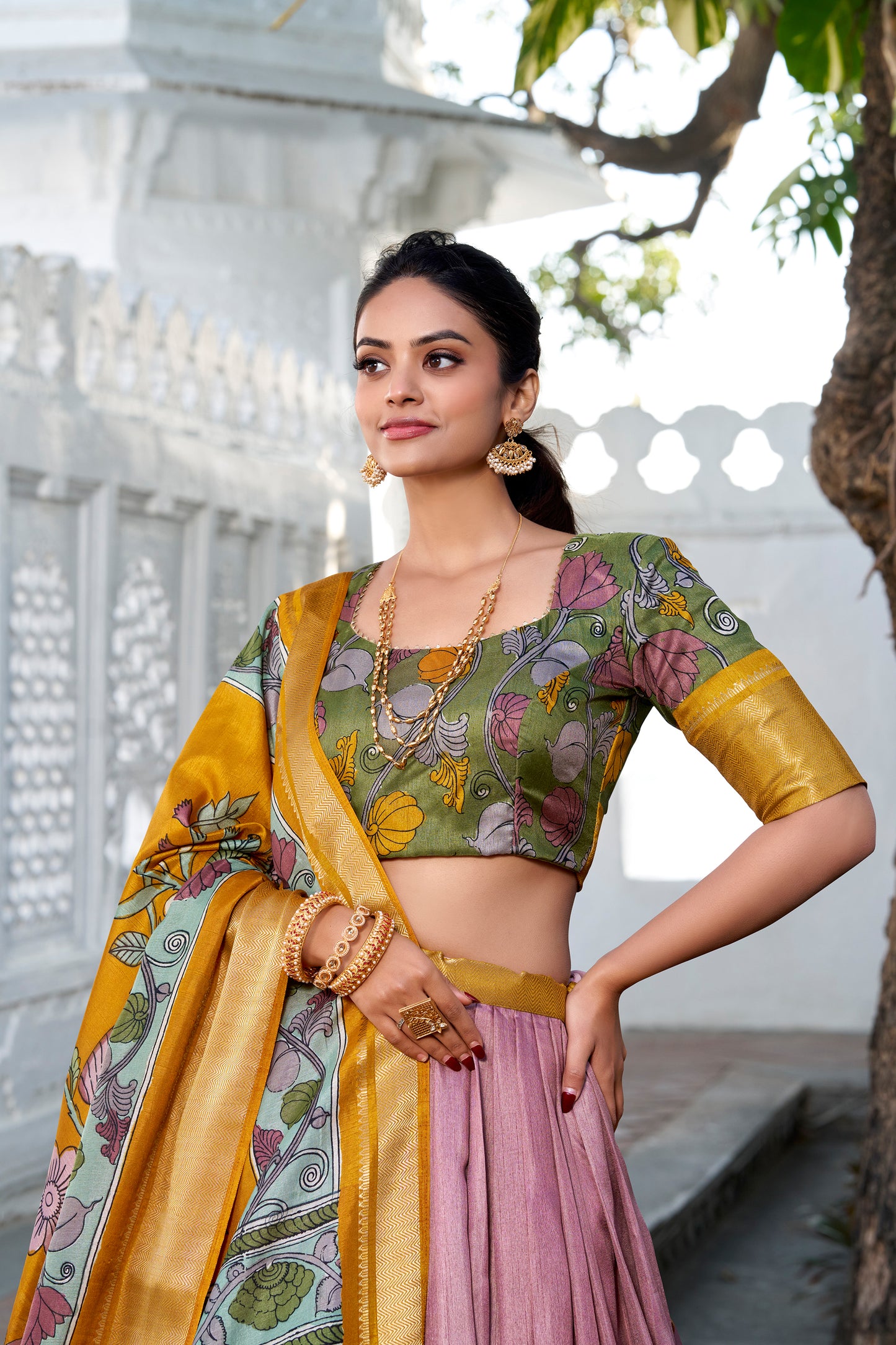 Heavy Embroidery Work Wedding Wear Ready-made Silk Lehenga Choli Set