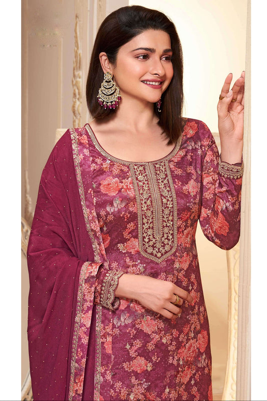 Beautiful Designer Ready To Wear Embroidery Worked Salwar Kameez Suits