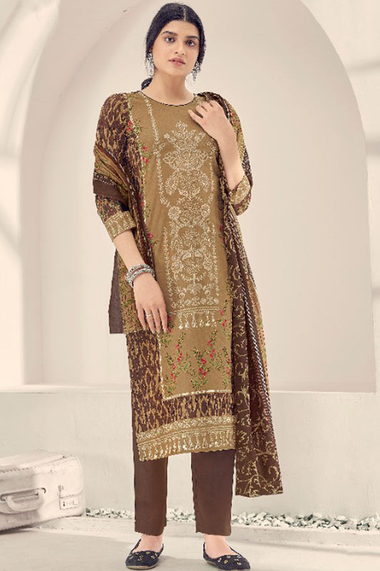 Eid Roka Wear Casual Wear Women's Salwar Kameez Pant Suit With Dupatta
