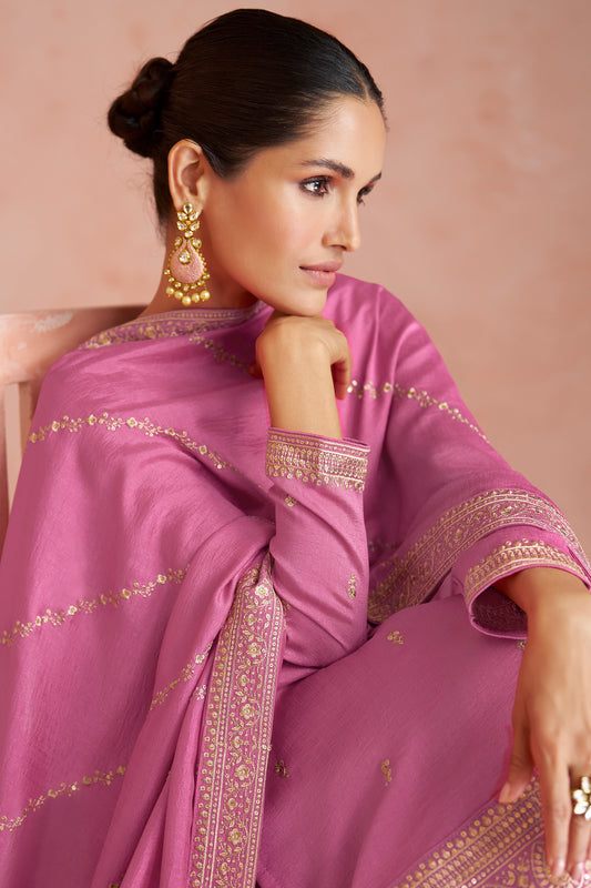 Indian Pakistani Designer Heavy Embroidery Work Event Wear Salwar Kameez Palazzo Suits