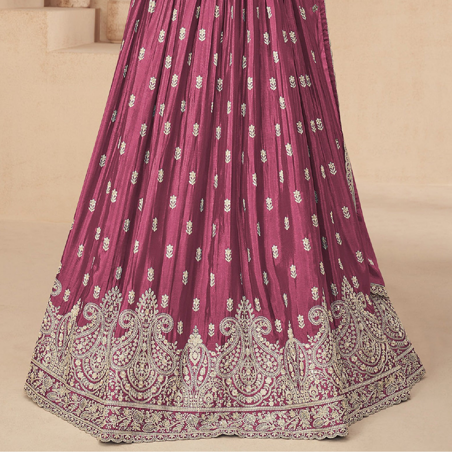 Ethnic Party Wear Readymade Anarkali Dupatta Gown Suit's Women's Wear Online USA