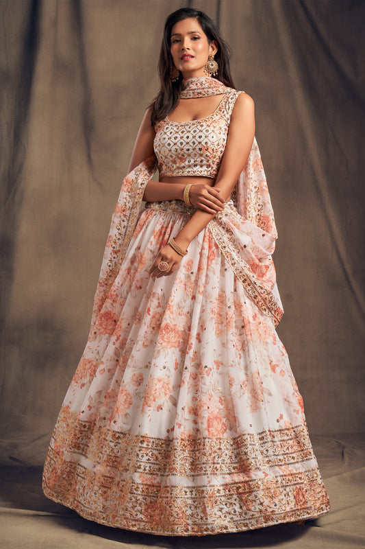 Function Party Wear Lehenga Choli Stitched Blouse With Dupatta for Women's Online USA