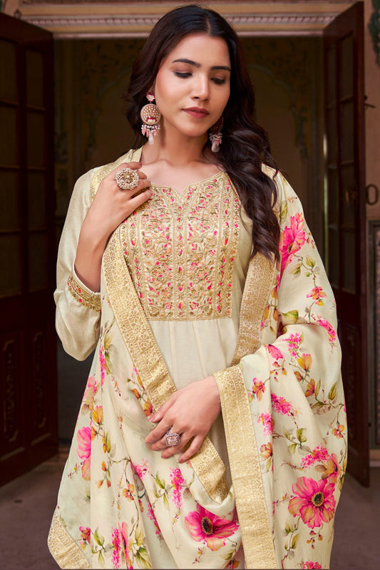 Wedding Function Party Wear Work Anarkali Full Flared Gown