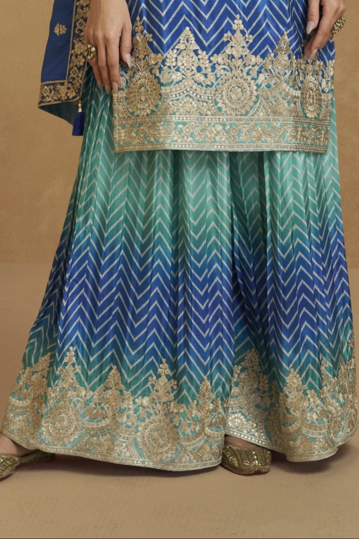 Exclusive Designer Georgette Fabric Wedding Salwar Kameez Plazzo Suits