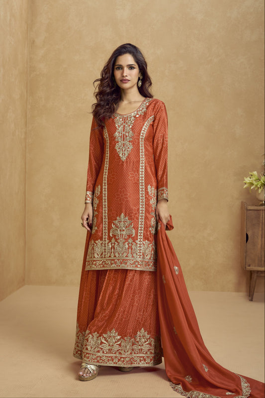 Beautiful Wedding and Relegious Function salwar suits Palazzo women