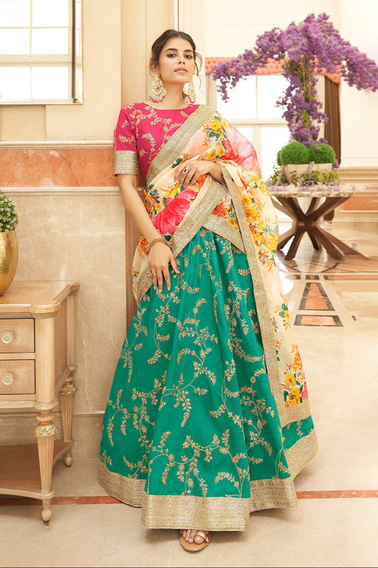 Readymade Designer Lehenga Choli with Dupatta for USA Women's Wear