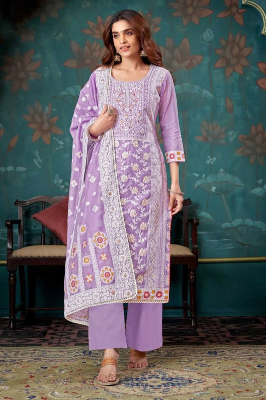 Nikah Dupatta Jacquard Designer Handwork Salwar Kameez Palazzo Suit's