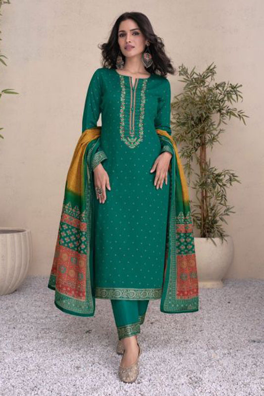 Stylish Cotton Fabric Embroidery Work Salwar Kameez Suit Online in USA