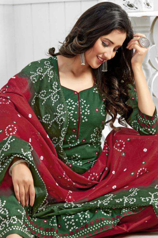 Summer Cotton Fabric Regular Wear Salwar Kameez Pant Suits for Women's