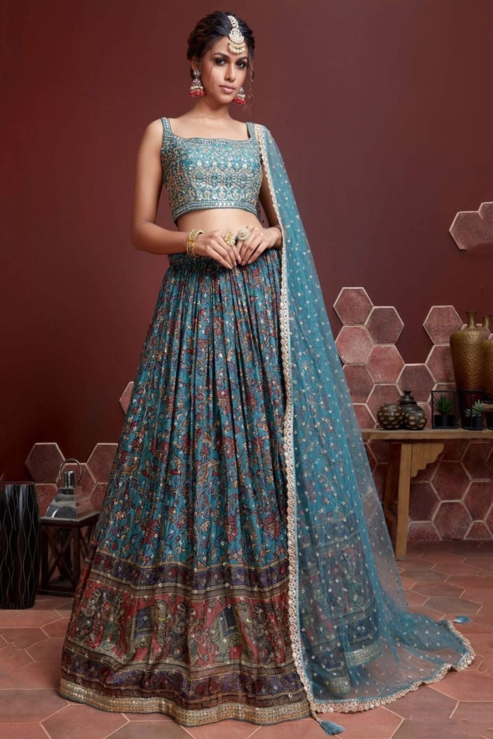 Heavy lehenga suit best sale