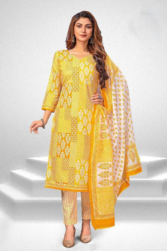 Exclusive Design Cotton &Digital Print Salwar Kameez Pant Suit Dupatta