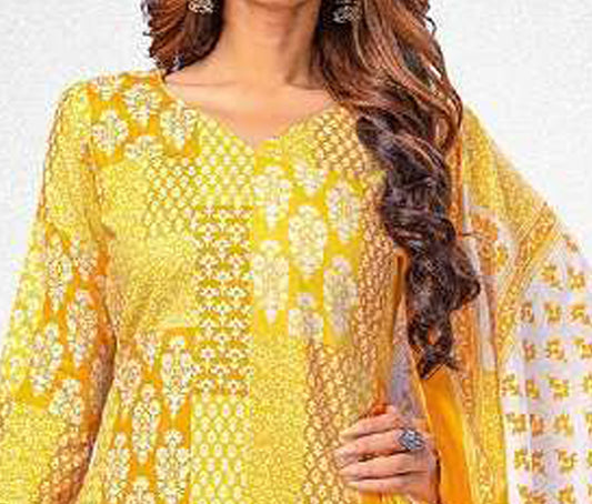 Exclusive Design Cotton &Digital Print Salwar Kameez Pant Suit Dupatta