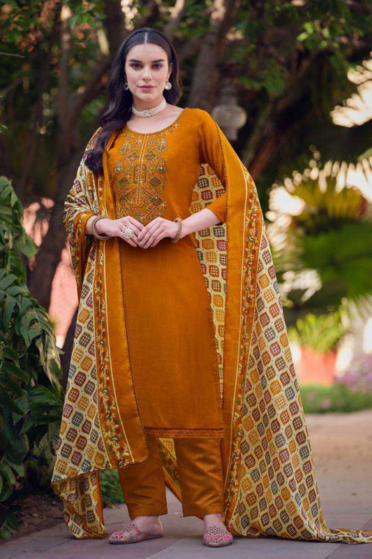 Pakistani Heavy Embroidery Work Salwar Kameez Pant Suit's With Dupatta