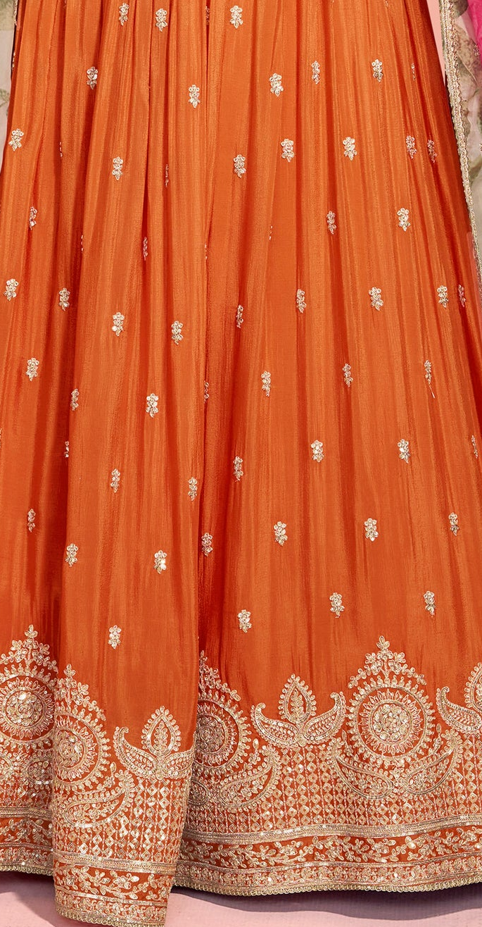 Bollywood Wedding Function Party Wear Heavy Embroidery Work Anarkali Gown Suits