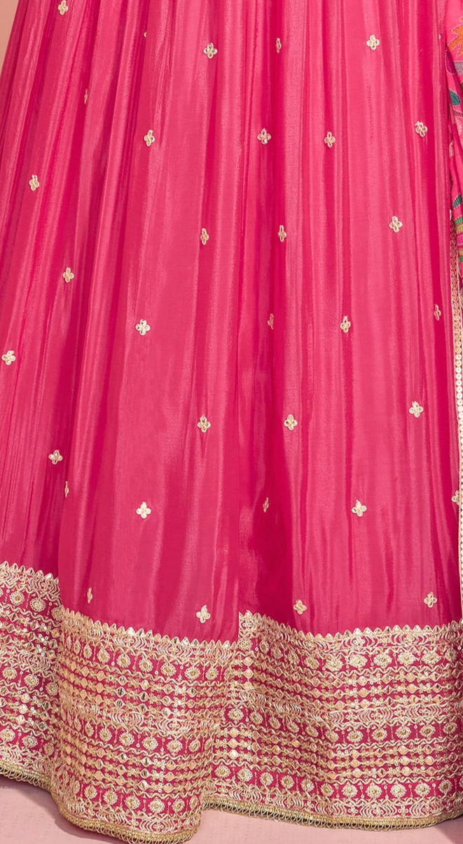 Bollywood Wedding Function Party Wear Heavy Embroidery Work Anarkali Gown Suits