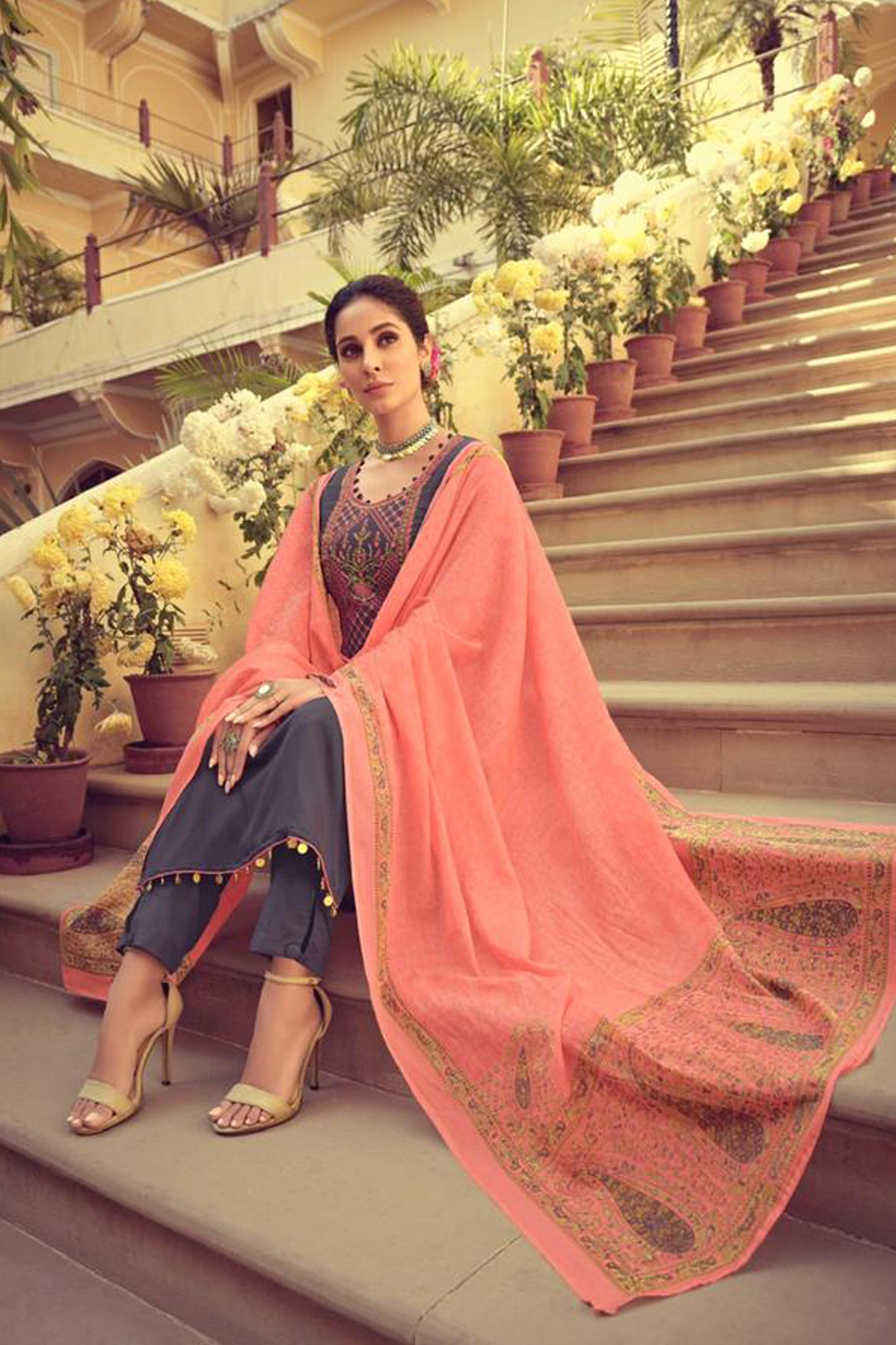 Nikah Tuitional Designer Pure Cotton Fabric Regular Wear Salwar Kameez