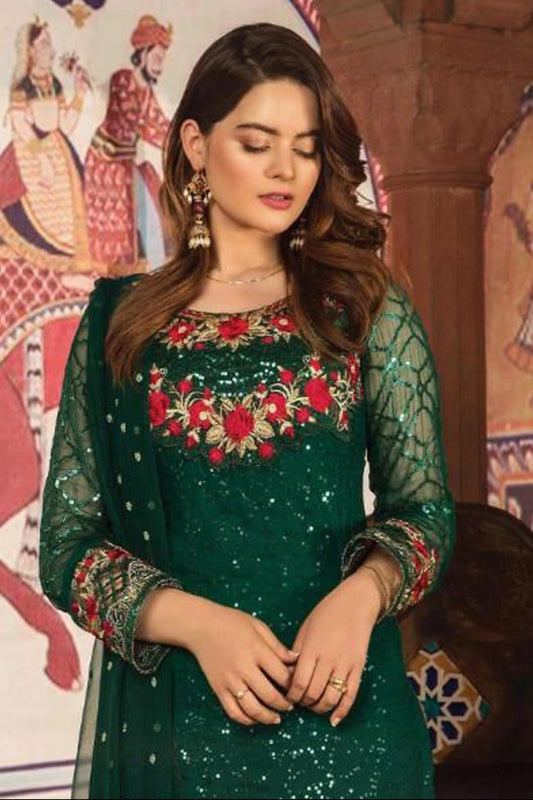 Indian Pakistani Designer Eid Ramadan Wear Salwar Kameez Trouser Pant Suits