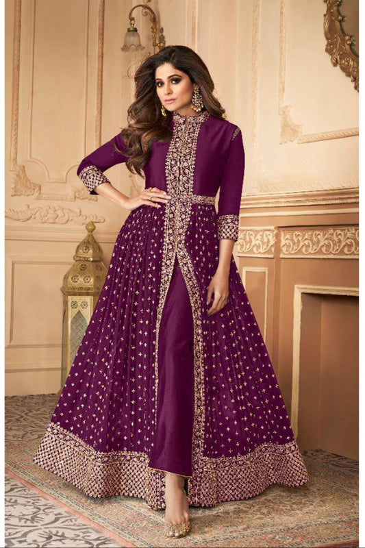 Roka Nikah Wear Stitch Pakistani Indian Women's Stitched Anarkali Gown Online USA
