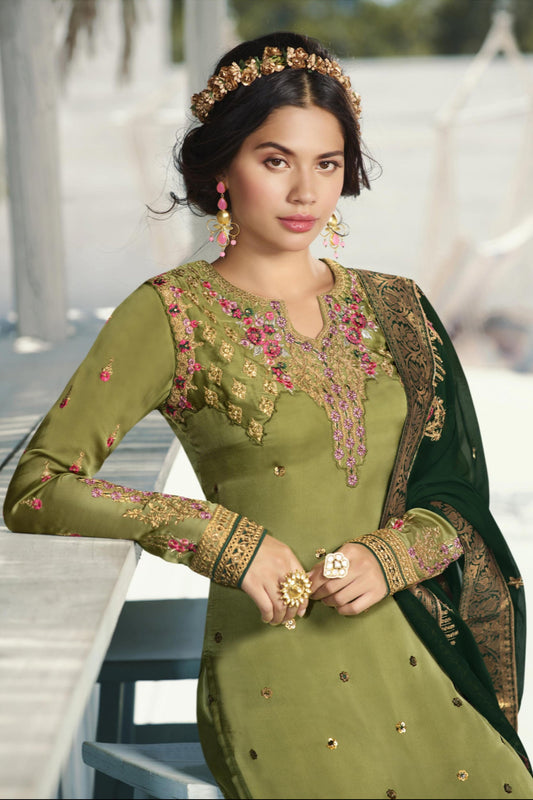 Reception Party Wear Pakistani Designer Fancy Trouser Pant Suits