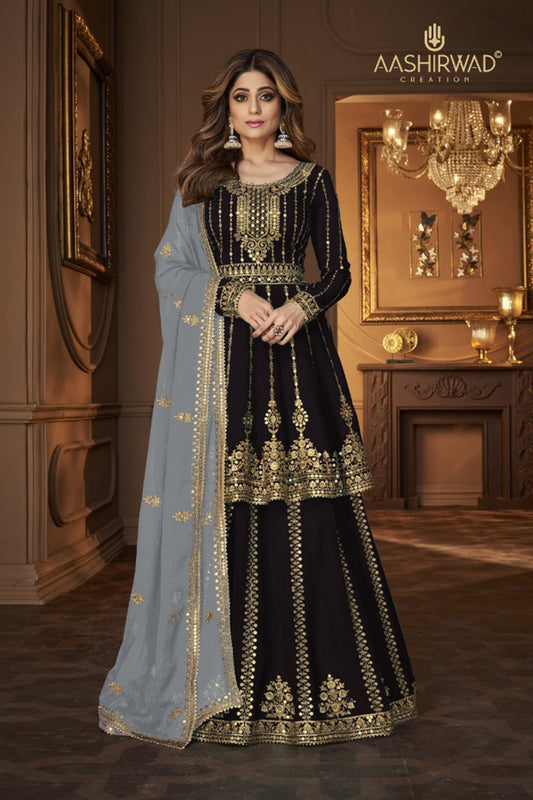 Yellow Color Heavy Embroidery Worked Lehenga Kameez Dupatta Suits