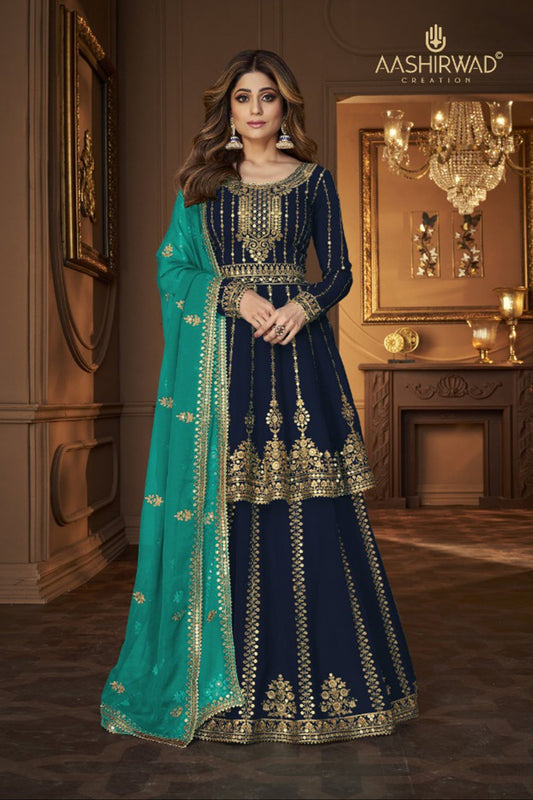 Yellow Color Heavy Embroidery Worked Lehenga Kameez Dupatta Suits