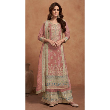 Beautiful Embroidery Worked Event Indian Pakistani Wedding Wear Salwar Kameez Sharara Plazzo Suits