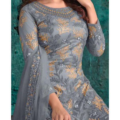 Bollywood Designer Embroidery Work Salwar Kameez Palazzo Suits