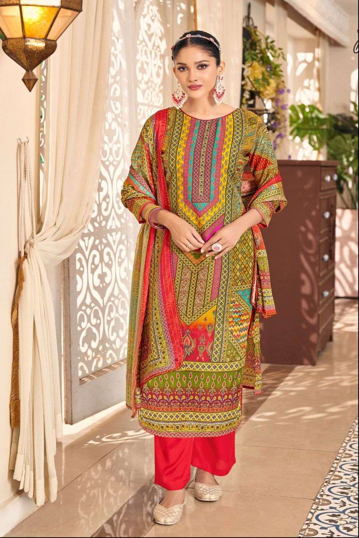 Indian Traditional Designer Summer Special Cotton Salwar Kameez Suit
