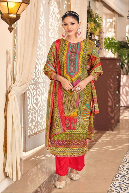 Indian Traditional Designer Summer Special Cotton Salwar Kameez Suit