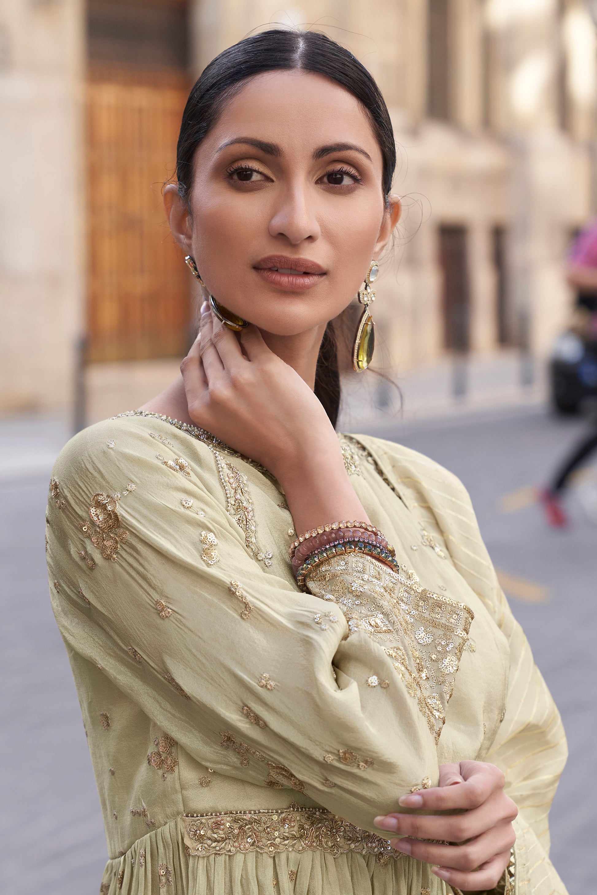 Beautiful Pink Color Readymade Wedding Function Wear Salwar Kameez Sharara Suits