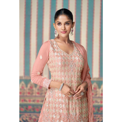 Indian Ethnic Wear Cotton Digital Fancy Embroidery Work Salwar Kameez Plazzo Pant Suits