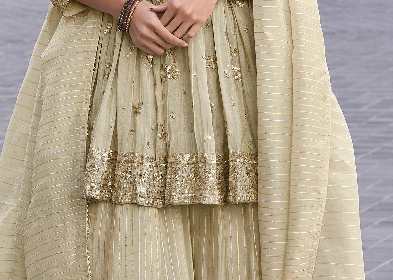Beautiful Pink Color Readymade Wedding Function Wear Salwar Kameez Sharara Suits