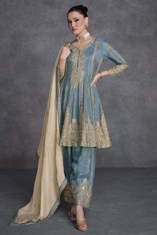 Indian Function Wear Women's Stylish Salwar Kameez Palazzo Suit's