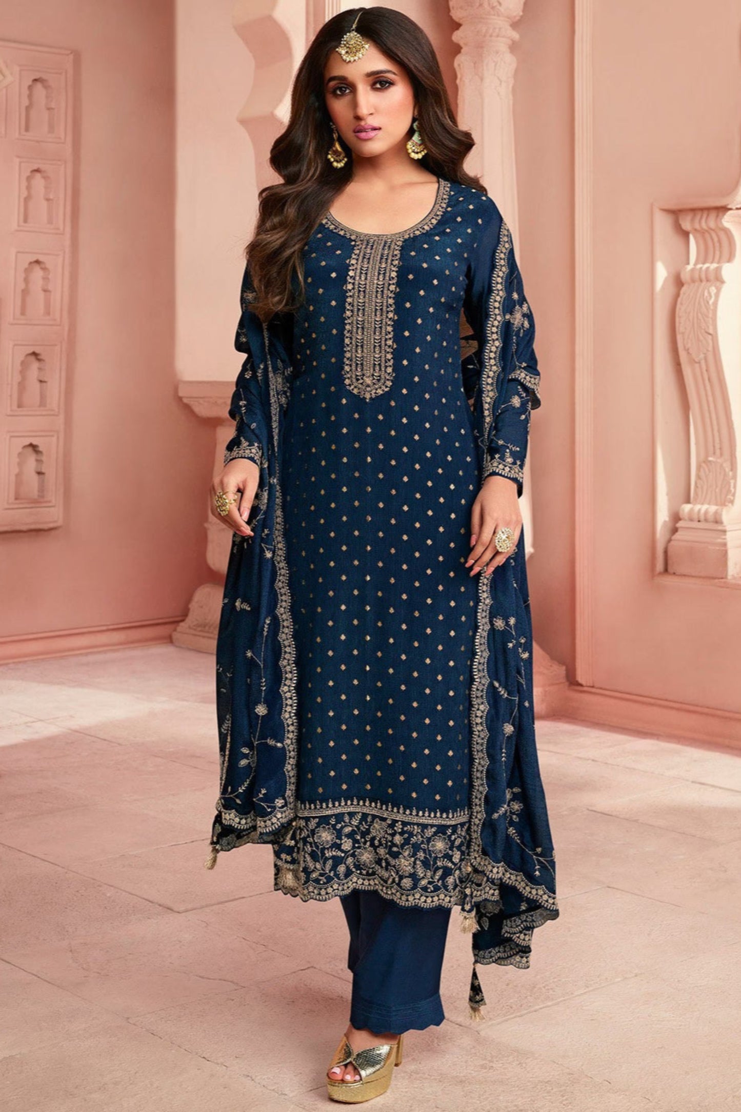 Eid-Ramadan Party Wear Salwar Kameez Suits Pakistani Unique Designer Plazzo Pant Dress