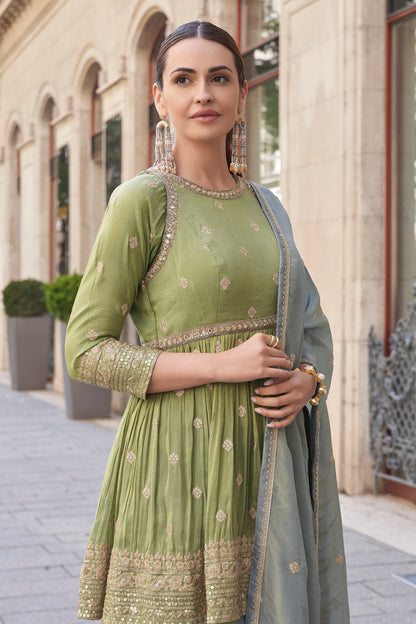 Beautiful Pink Color Readymade Wedding Function Wear Salwar Kameez Sharara Suits