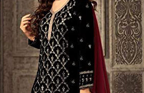 Fancy Embroidery Foil Paper Worked Salwar Kameez Plazzo Pakistani Eid-Ramadan Party Wear Suits
