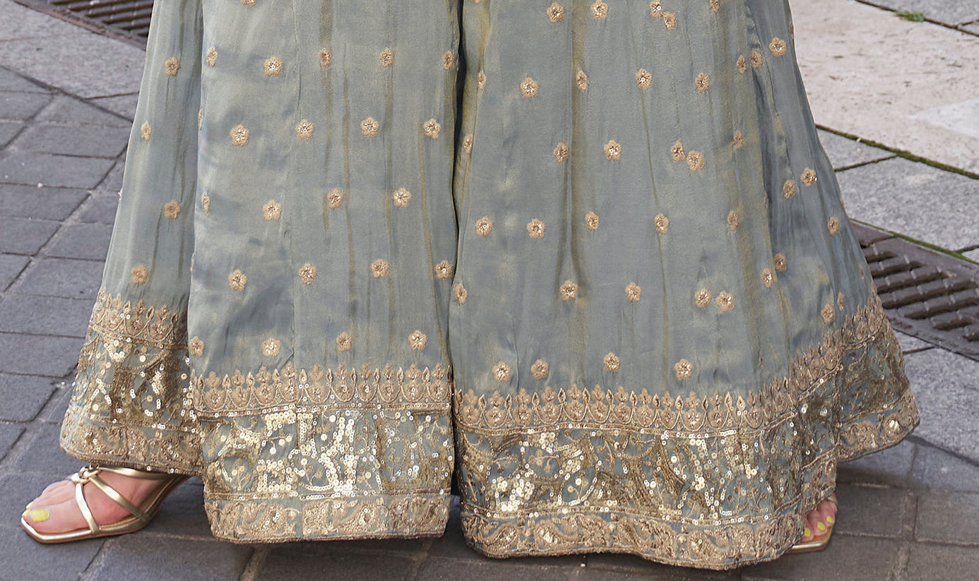 Beautiful Pink Color Readymade Wedding Function Wear Salwar Kameez Sharara Suits