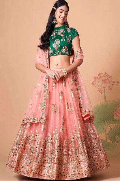 Indian Pakistani Designer Lehenga Choli Ready To Wear Embroidery Work Skirt