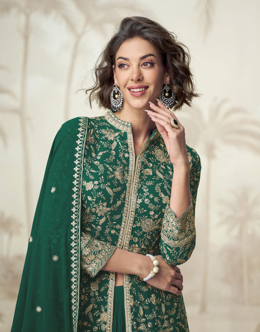 Wedding Function Party Wear Anarkali Full Dupatta Gown Suit Online USA