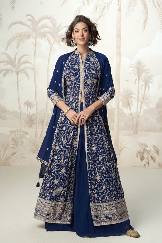 Wedding Function Party Wear Anarkali Full Dupatta Gown Suit Online USA