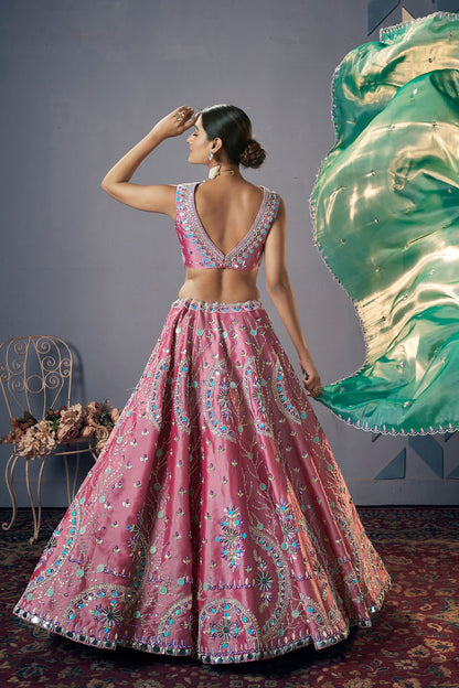 Heavy Function Lehenga Outfit Indian Traditional Wedding Wear Embroidery Lehenga Choli