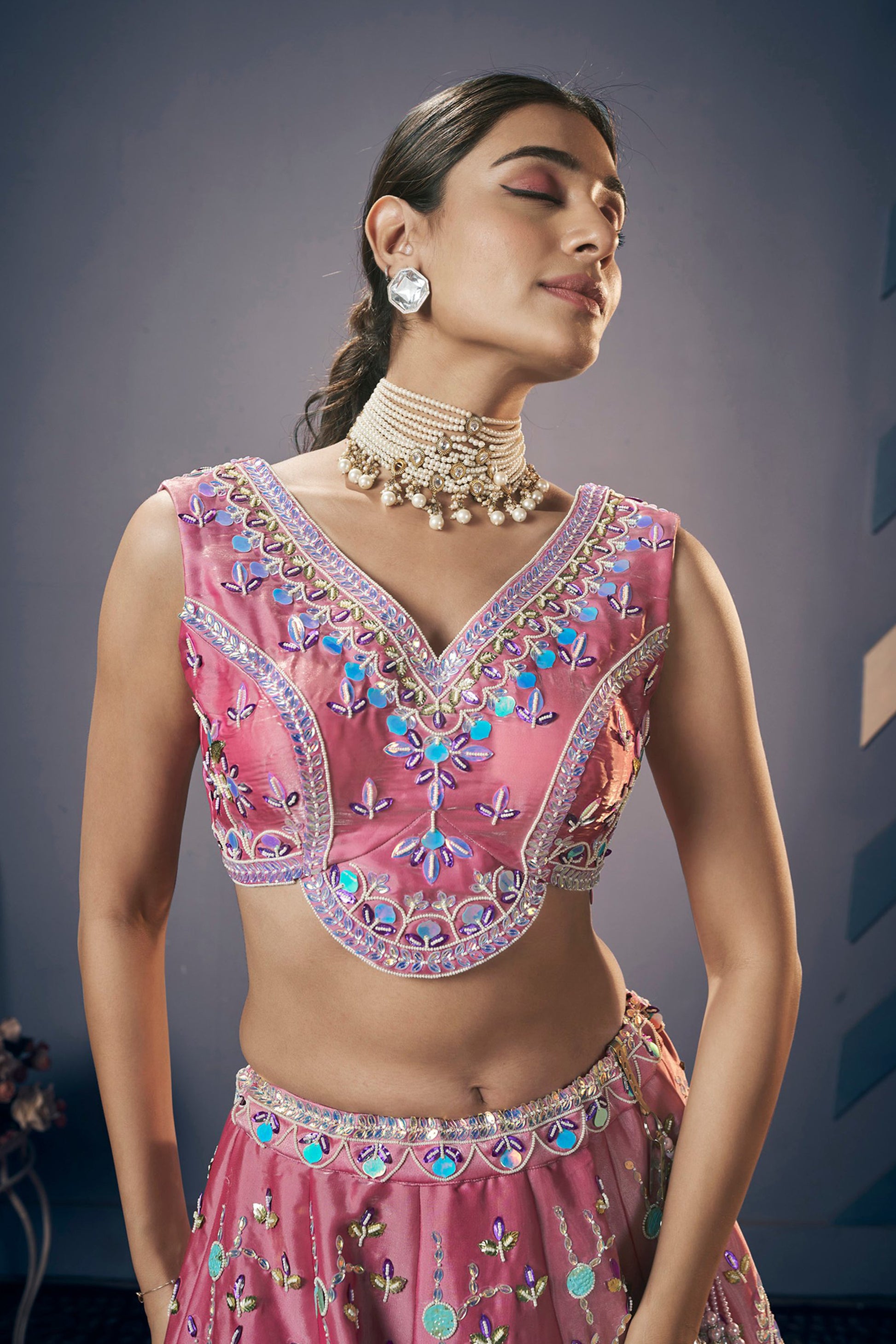 Heavy Function Lehenga Outfit Indian Traditional Wedding Wear Embroidery Lehenga Choli