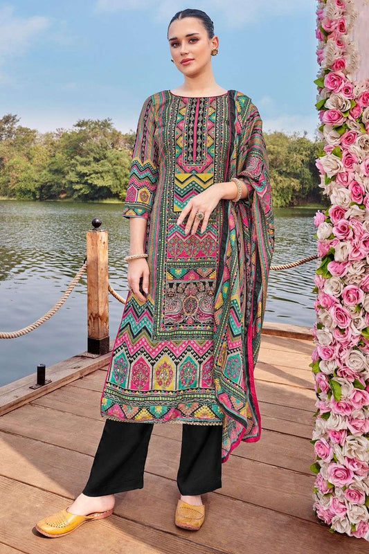Pakistani Eid Festival Wear Digital Printed Salwar Kameez Palazzo Suit