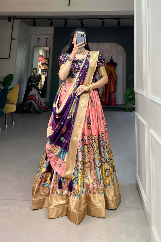 Designer Embroidery Work Mehendi-Sangeet Functions Wear Lehenga Choli