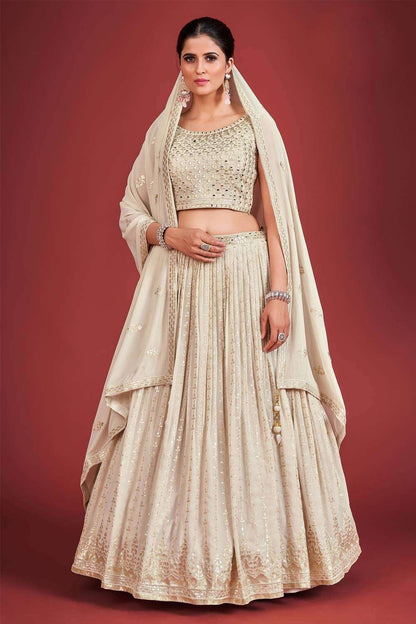 Designer Georgette Fancy Lehenga Choli Set with Dupatta Custom Stitched
