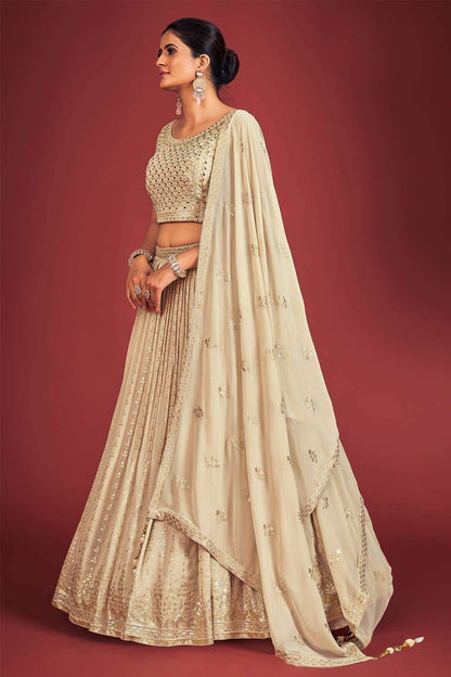 Designer Georgette Fancy Lehenga Choli Set with Dupatta Custom Stitched
