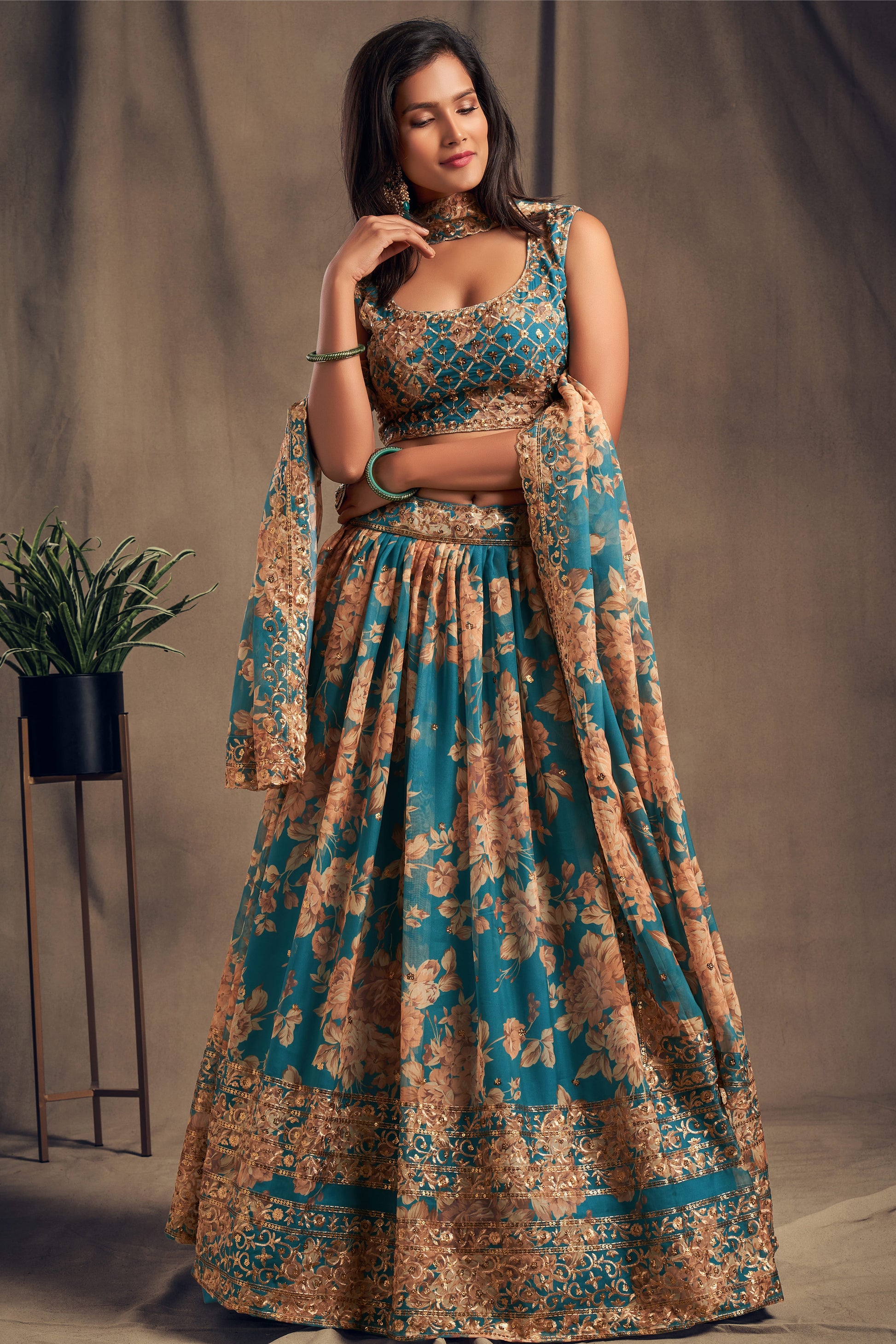 Designer Function Party Wear Stitched Blouse With Dupatta Suit's for Online USA