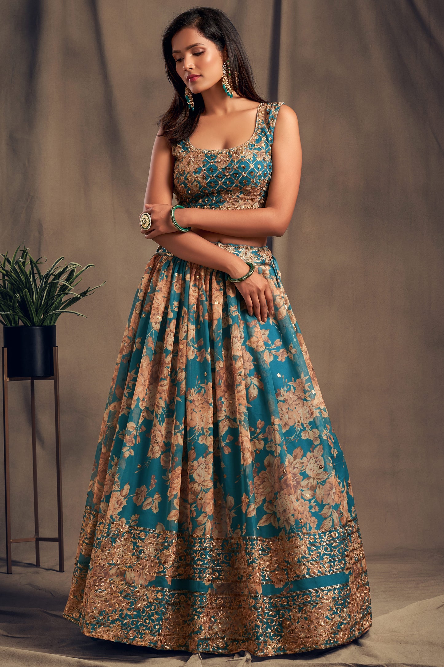 Designer Function Party Wear Stitched Blouse With Dupatta Suit's for Online USA