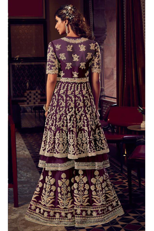 Pakistani Wedding Party Wear Salwar Kameez Palazzo With Dupatta Suit 